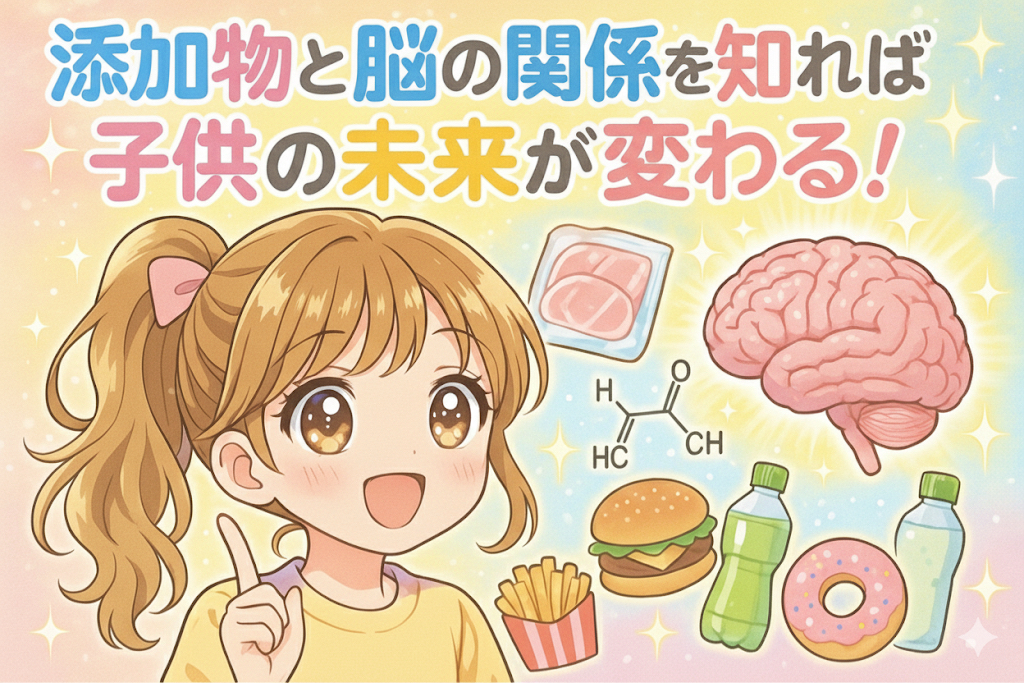添加物と脳の関係を知れば子供の未来が変わる